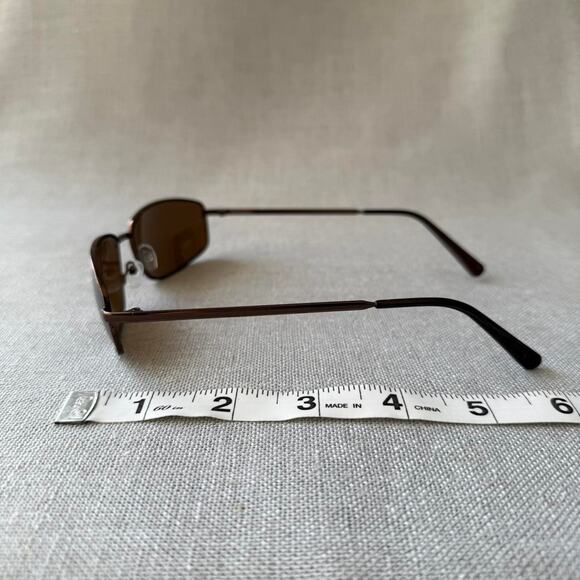 Brown frame aviator black sunglasses MENS - Picture 5 of 6
